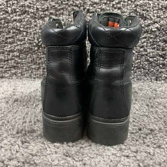 Women’s Harley Davidson Black Boots Womens 10 Badlands 7 Inches Ankle Combat - Picture 2 of 8